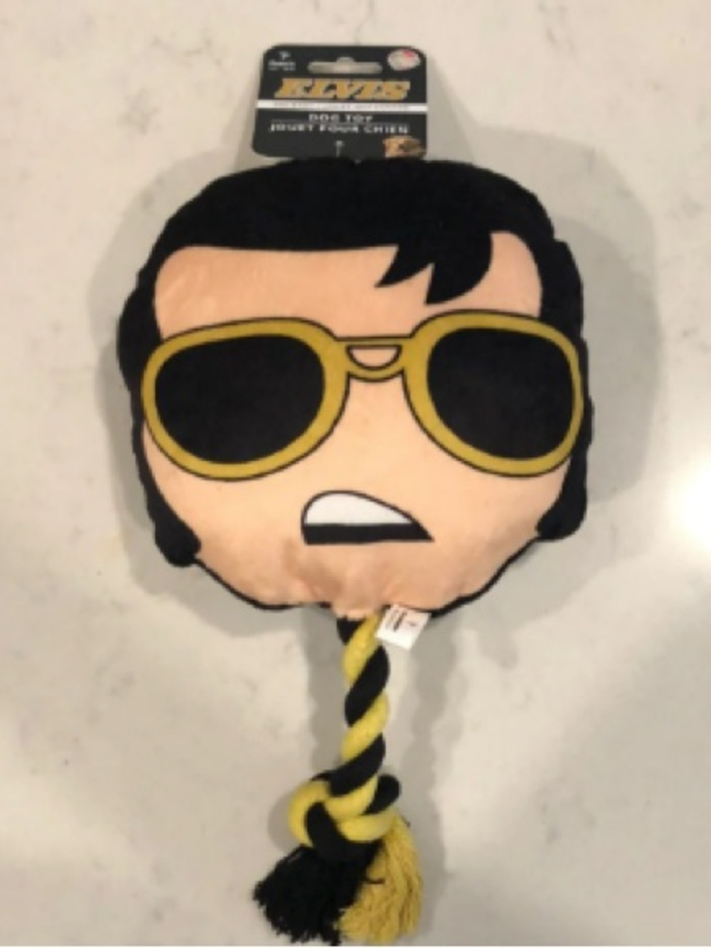 Plush Character Kids Rope Toy - Black & Yellow